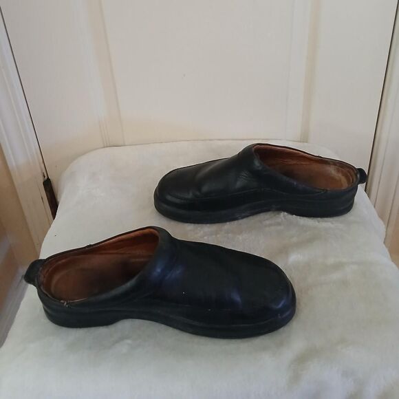 Birkenstock Footprints Ashby Black Leather Slip On Clogs EU 42 Grunge Preppy main image 5